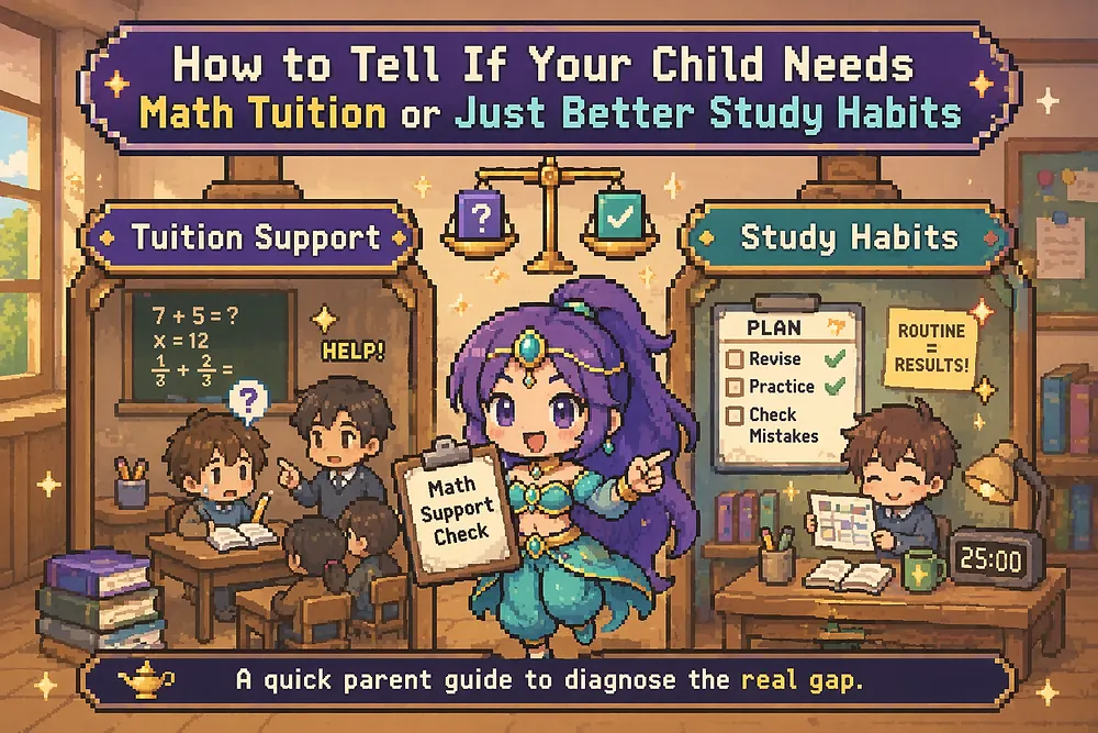 How to Tell If Your Child Needs Math Tuition or Just Better Study Habits