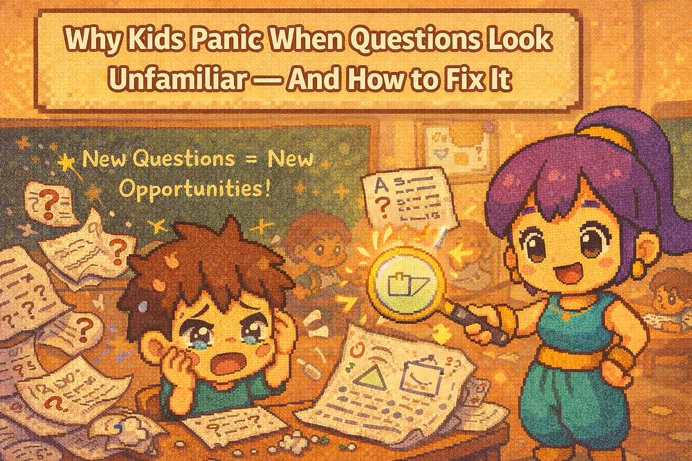 Why Kids Panic When Questions Look Unfamiliar — And How to Fix It