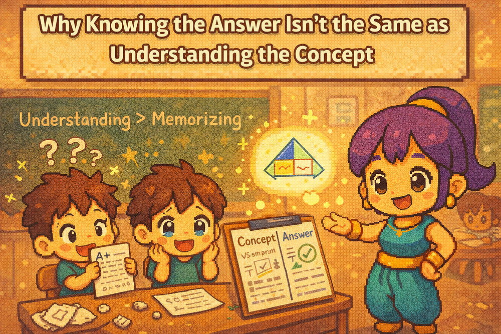 Why Knowing the Answer Isn’t the Same as Understanding the Concept